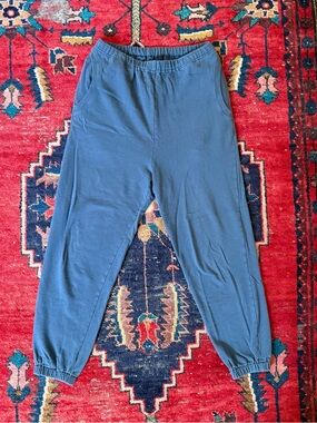 VERITECOEUR Lounge Pants - Blue - Cotton - XS S - Japan Quiet Luxury